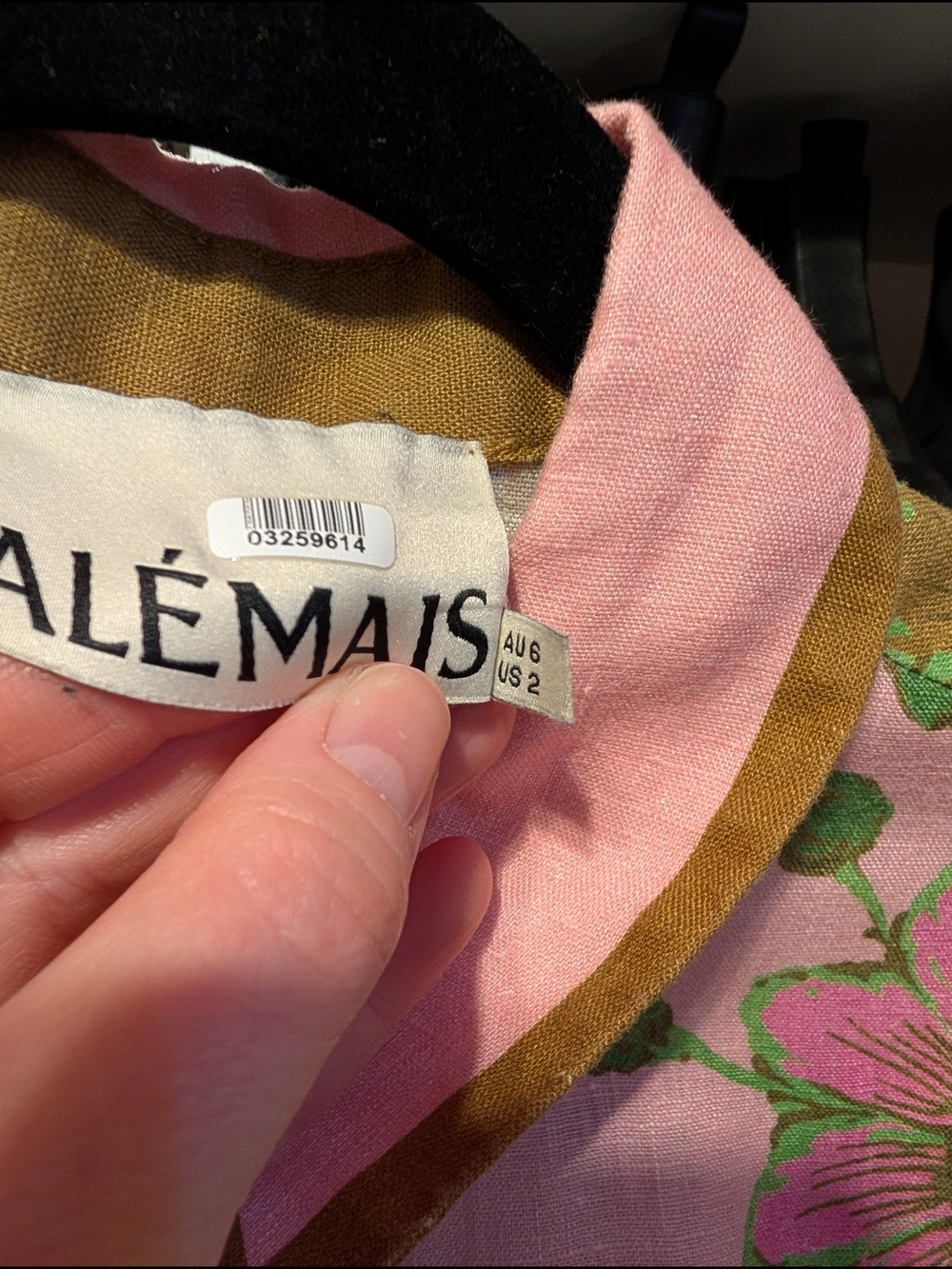 ALEMAIS Winnie Pink & Yellow & Brown Floral Linen Shirt and Short Set - Picture 5 of 7